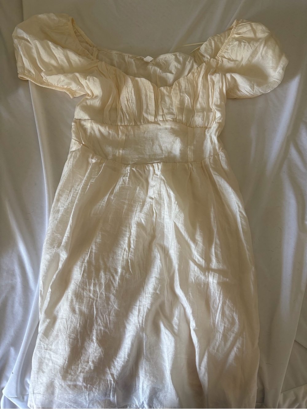 Blu Pepper Cream Ruffled Top